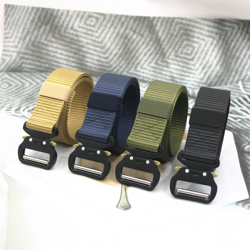 Nailoninis diržas su lydinio sagtimi, kobros dizainas, plotis 3,8 cm, originalus dizainas