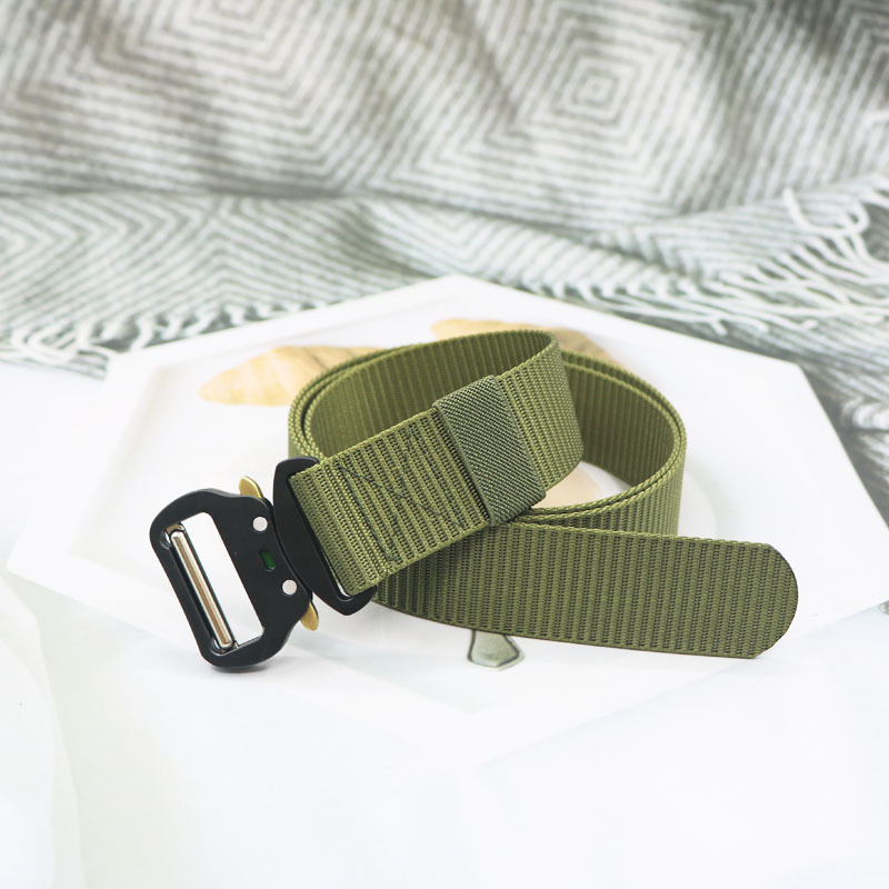 Nailoninis diržas su lydinio sagtimi, kobros dizainas, plotis 3,8 cm, originalus dizainas