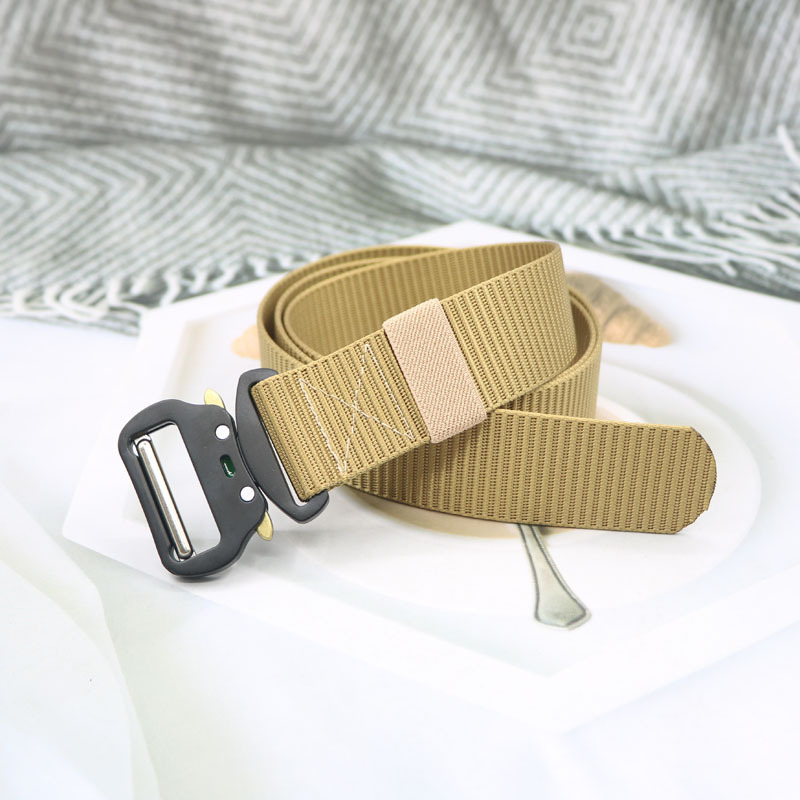 Nailoninis diržas su lydinio sagtimi, kobros dizainas, plotis 3,8 cm, originalus dizainas