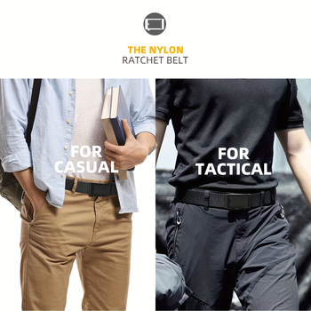 Ανδρικός ιμάντας με ratchet, υφαντό νάιλον, πόρπη από κράμα με πείρο, λεπτός σχεδιασμός, πλάτος μικρότερο από 2 cm, κυκλοφορία άνοιξη 2025