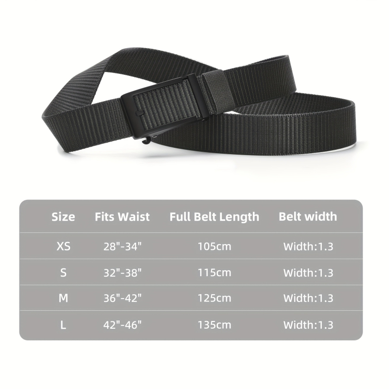 Vyrinis ratchet diržas iš megzto nailono, lydinio sagtis, plonas dizainas, plotis mažiau nei 2 cm, 2025 m. pavasario leidimas