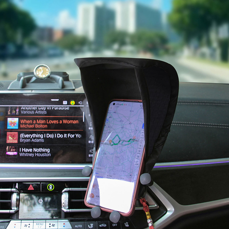 Autótelefon és műszerfal napellenző – összecsukható, antireflexiós, univerzális kompatibilitás, modell F77HJT789M6MMS