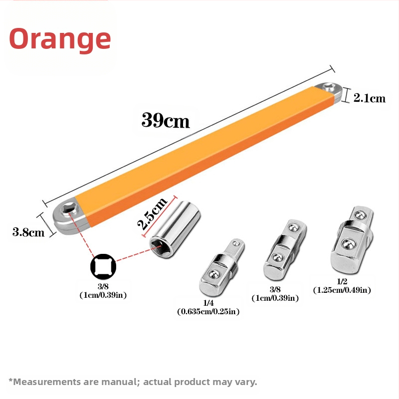 Κλειδί επέκτασης μπάρας αυτοκινήτου, για αποσυναρμολόγηση σε στενές σχισμές, διπλής κεφαλής, ηλεκτροπλατινωμένο ατσάλι A3, βάρος 0,72 kg, Μάρκα Other