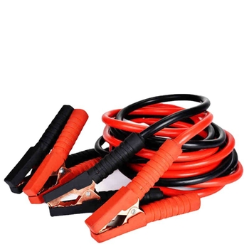Σετ καλωδίων εκτάκτου εκκίνησης μπαταρίας αυτοκινήτου με πλήρη μόνωση, κλιπς τύπου κροκοδειλίων, καουτσούκ επικάλυψη, 12–24V, εγκατάσταση σε όχημα
