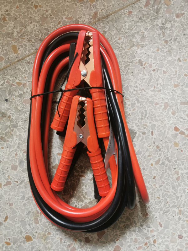 Komplet za hitno pokretanje automobila s potpuno izoliranim kablovima za bateriju i krokodilskim kliještima, kabeli s gumom, 12-24V, za ugradnju u vozilo