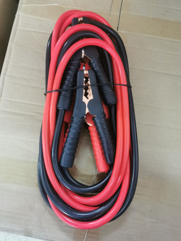 Komplet za hitno pokretanje automobila s potpuno izoliranim kablovima za bateriju i krokodilskim kliještima, kabeli s gumom, 12-24V, za ugradnju u vozilo