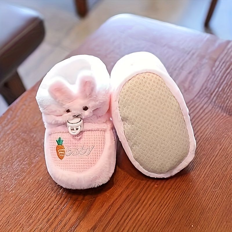 Bērnu ziemas kurpes no kokvilnas, ar pretslīdējošu zoli, siltas, 12-36 mēnešu vecumam