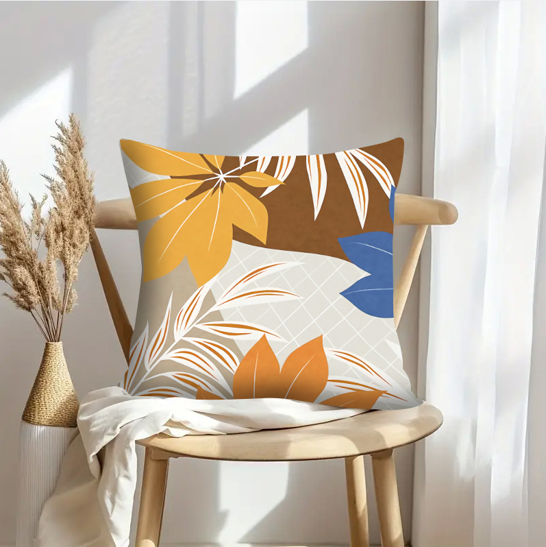 Spilvena pārklājs no ārkārtīgi mīksta īsa velūra, kaķu animācijas motīvs, sērija JWBZT499, dzīvojamai istabai, logotipa drukāšana pieejama