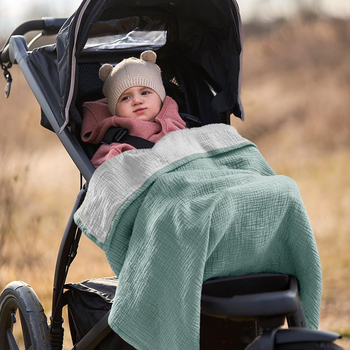 4-στρώσεων κρέπ πάπλωμα μωρού, 100% βαμβάκι, όλο τον χρόνο, μονόχρωμο σχέδιο, για βρέφη και νήπια