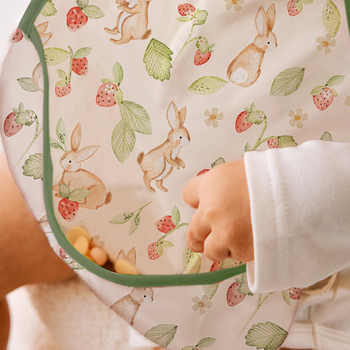 Αδιάβροχος παιδικός bib με τσέπη και καρτούν μοτίβο, πολυεστερικό ύφασμα, 1–3 ετών