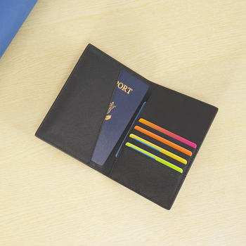 Θήκη διαβατηρίου Zolanc από γνήσιο δέρμα, διπλής όψης κατασκευή, 2 πτυχώσεις, unisex, πολλαπλές θήκες για κάρτες, επένδυση πολυεστέρα