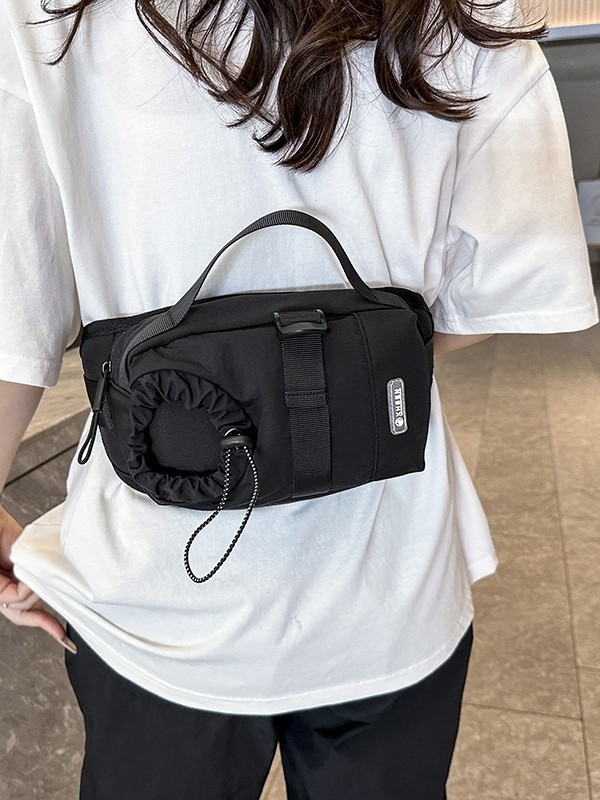 Crossbody soma, ielu stils, neilons, rāvējslēdzējs, poliestera pamatnei, iekšējā kabata ar rāvējslēdzēju