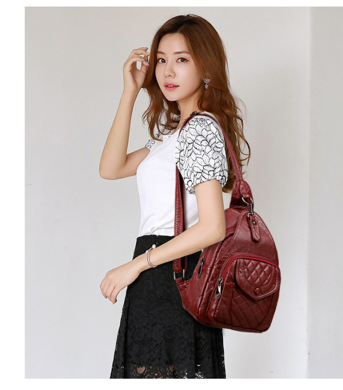 PU odos crossbody krepšys, lytiškai neutraliu stiliumi, Luo dai shi prekės ženklas, užtrauktuko uždarymas, išorinė rankinė su gaubtu, 2025 m. pavasaris