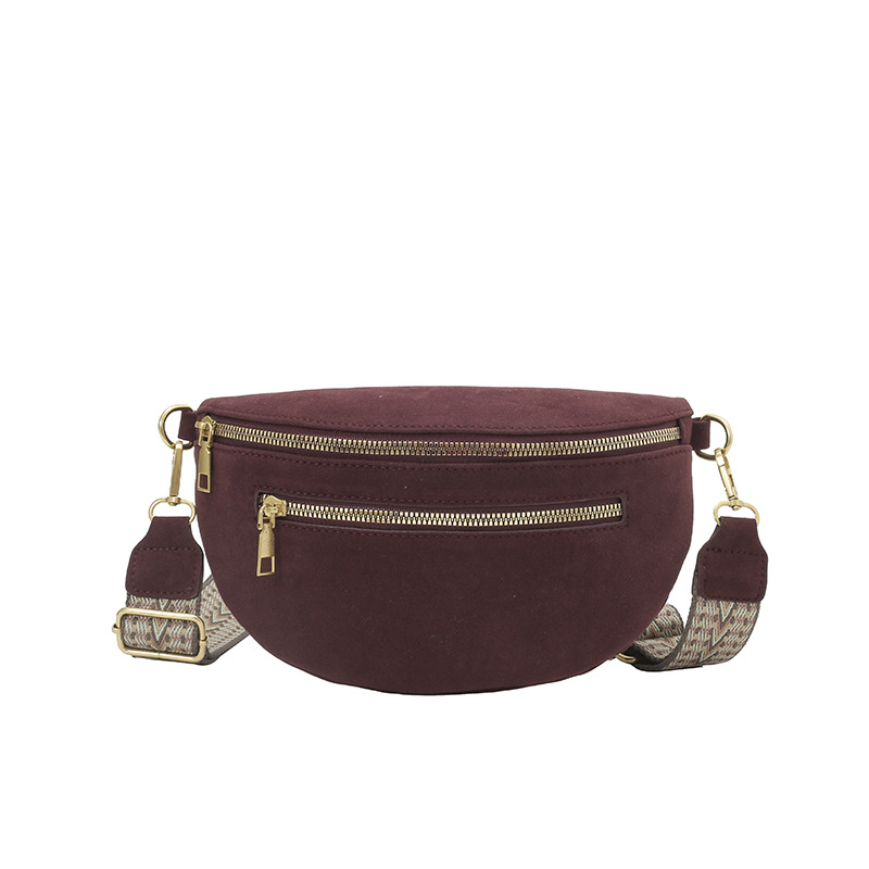 Krosbody soma no zamšādas ar rāvējslēdzēju, telefona kabata, poliesteres iekšpuse