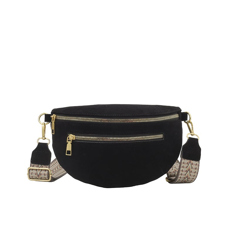 Krosbody soma no zamšādas ar rāvējslēdzēju, telefona kabata, poliesteres iekšpuse