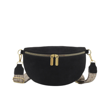 Sieviešu crossbody soma ar platām siksnām, Eiropas-Amerikas retro stils, PU materiāls, rāvējslēdzēja atvērums, iekšējā kabata ar rāvējslēdzēju