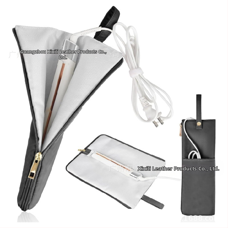 Taška na uloženie kulmy na vlasy — nylon, kubický tvar, viacúčelová, japonský štýl, na cestovanie, odolná voči teplu do 300°C