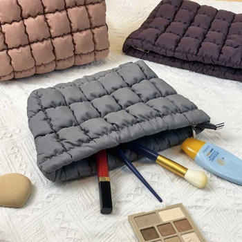 Geantă de machiaj din bumbac, în formă cub, multifuncțională, model D-57