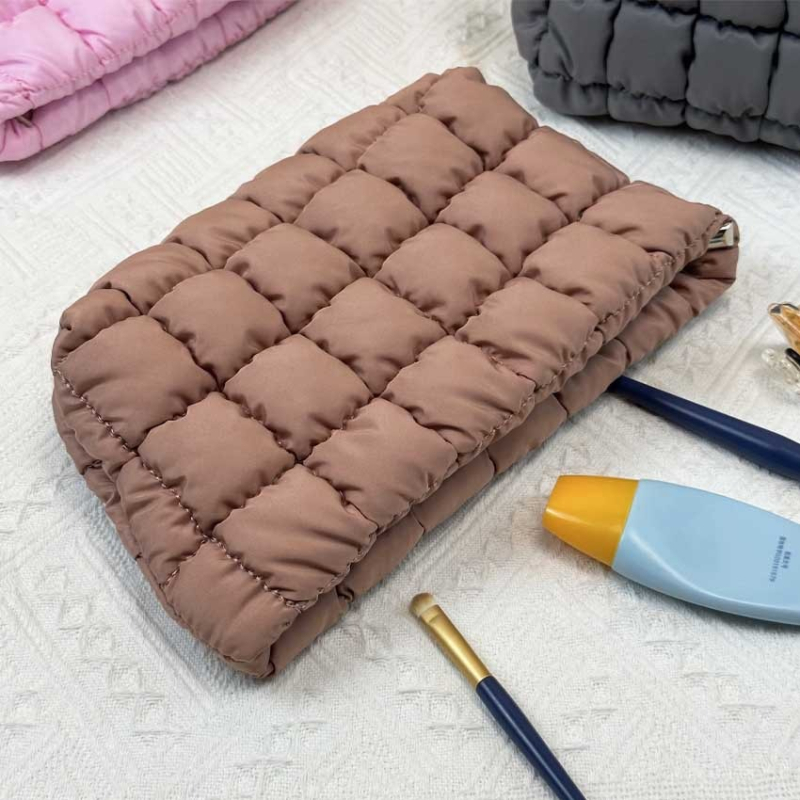 Geantă de machiaj din bumbac, în formă cub, multifuncțională, model D-57