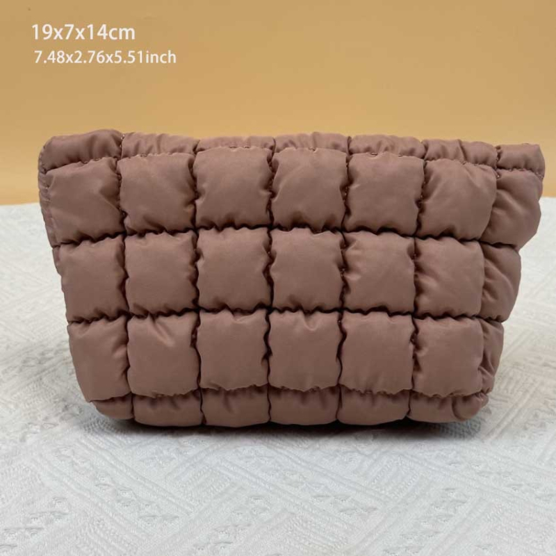 Geantă de machiaj din bumbac, în formă cub, multifuncțională, model D-57