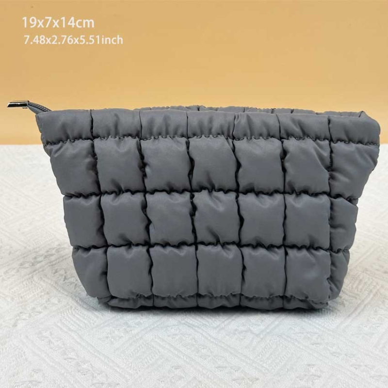 Geantă de machiaj din bumbac, în formă cub, multifuncțională, model D-57