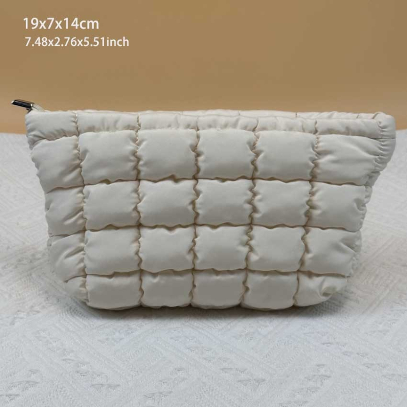 Geantă de machiaj din bumbac, în formă cub, multifuncțională, model D-57