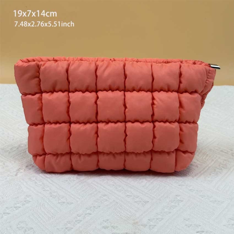 Geantă de machiaj din bumbac, în formă cub, multifuncțională, model D-57