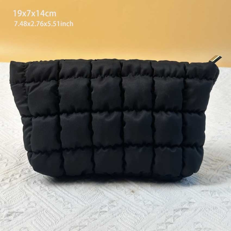 Geantă de machiaj din bumbac, în formă cub, multifuncțională, model D-57