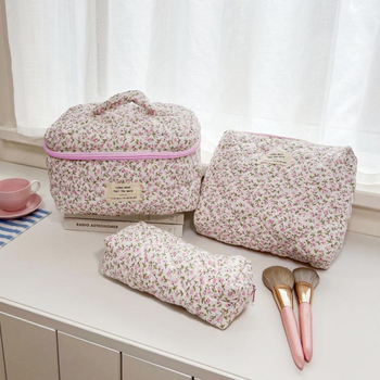 Τσαντα μακιγιάζ, από ύφασμα, διπλώνεται, ιαπωνικό στυλ, αποθήκευση μακιγιάζ