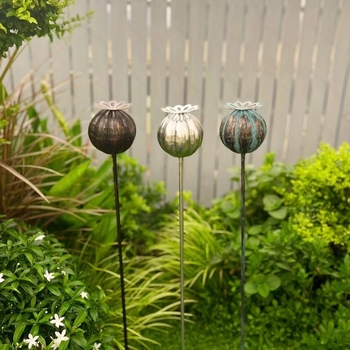 Μεταλλικό διακοσμητικό έδαφος κήπου για φυτά, πασολαρικό στυλ, κατάλληλο για εσωτερικούς και εξωτερικούς χώρους, μοντέλο 005