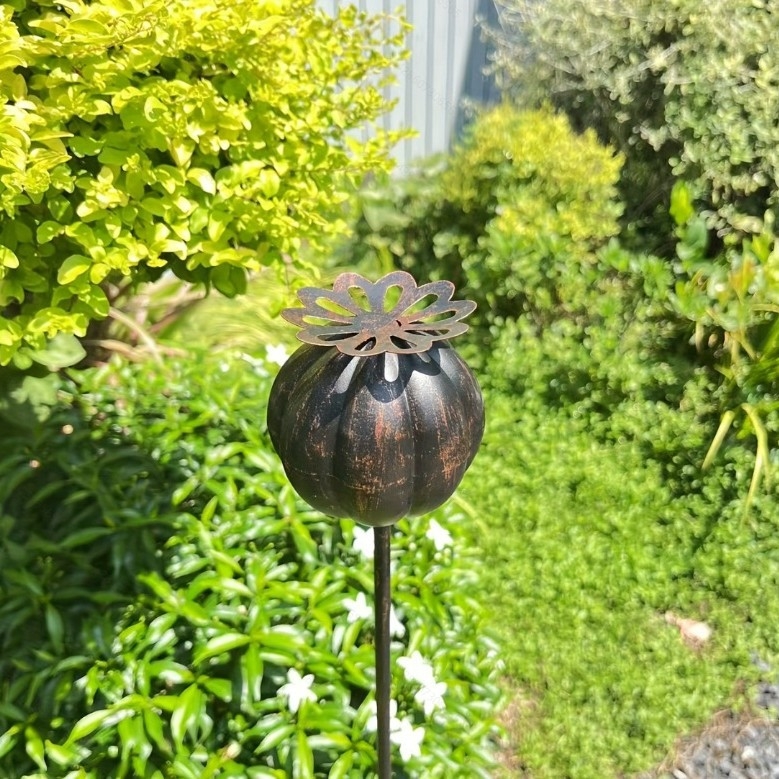 Μεταλλικό διακοσμητικό έδαφος κήπου για φυτά, πασολαρικό στυλ, κατάλληλο για εσωτερικούς και εξωτερικούς χώρους, μοντέλο 005