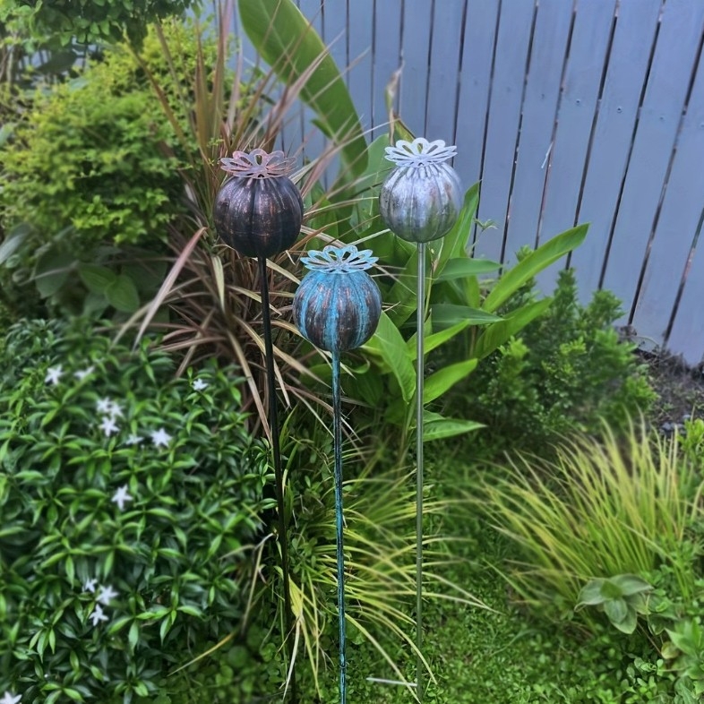 Μεταλλικό διακοσμητικό έδαφος κήπου για φυτά, πασολαρικό στυλ, κατάλληλο για εσωτερικούς και εξωτερικούς χώρους, μοντέλο 005