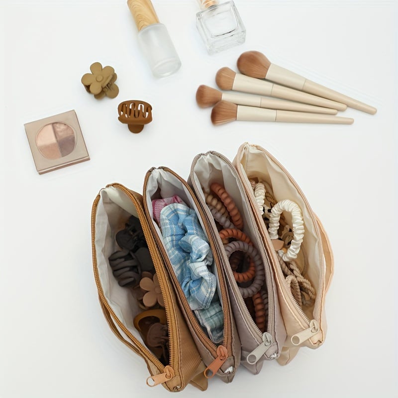 Četru neilona kosmētikas maisiņu komplekts – salokāmi, ūdensizturīgi, ultra viegli, unisex