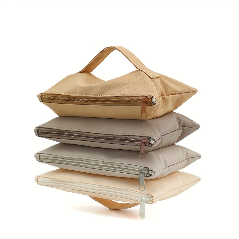 Četru neilona kosmētikas maisiņu komplekts – salokāmi, ūdensizturīgi, ultra viegli, unisex