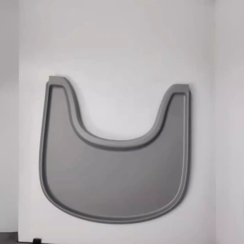 Barošanas paliktnis bērnu krēsliņam, plastmasas, apaļš, viengabala veidota virsma, Korejas stils