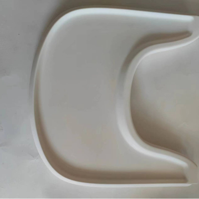 Barošanas paliktnis bērnu krēsliņam, plastmasas, apaļš, viengabala veidota virsma, Korejas stils