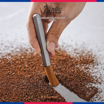 Bincoo Βούρτσα Καφέ – Καθαριστικό εργαλείο από κράμα αλουμινίου για μπαρ καφέ και μύλο καφέ – Σύγχρονο μινιμαλιστικό στυλ