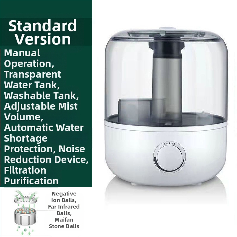 Υπερηχητικός Υγραντήρας με Διαχυτή Αρώματος για Υπνοδωμάτιο, 3 Εξόδοι Ομίχλης, Δεξαμενή >10 L, Ανοξείδωτο Ατσάλι, Κατάλληλο για 41–60 m²