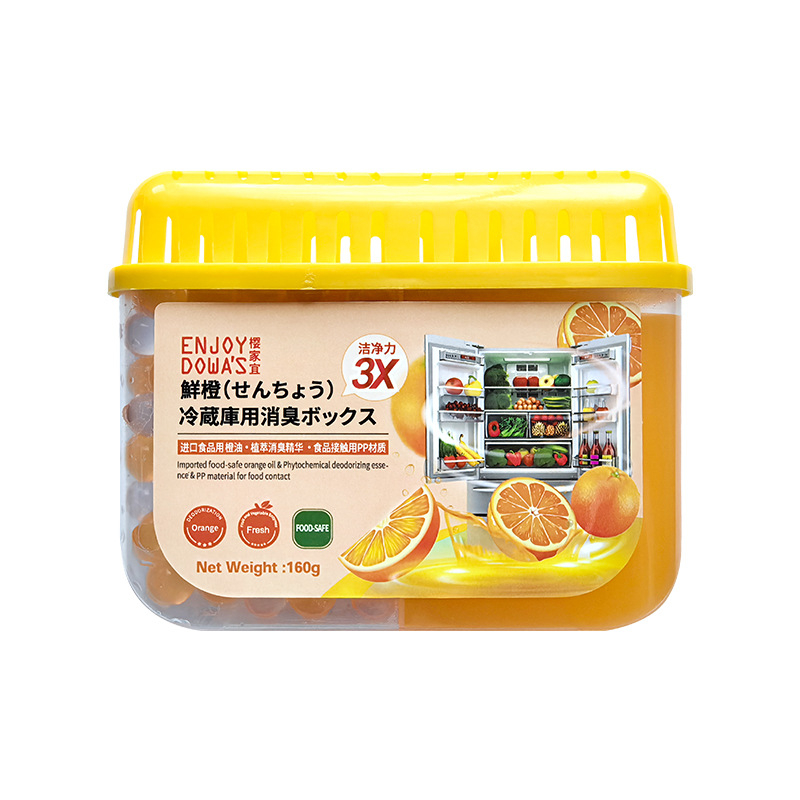 Κουτί αποσμητικού για ψυγείο ENJOY DOWA'S — Άρωμα πορτοκάλι και γαρδένια, 160 g, 48 τεμ