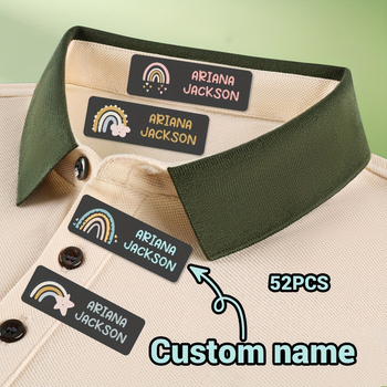 Εξατομικευμένες αδιάβροχες ετικέτες ρούχων για παιδικούς σταθμούς • Υλικό PVC • Κωδικός προϊόντος jd601101272516845 • Διαθέσιμες συσκευασίες: 52/260/520/104 τεμάχια • Συσκευασία δώρου