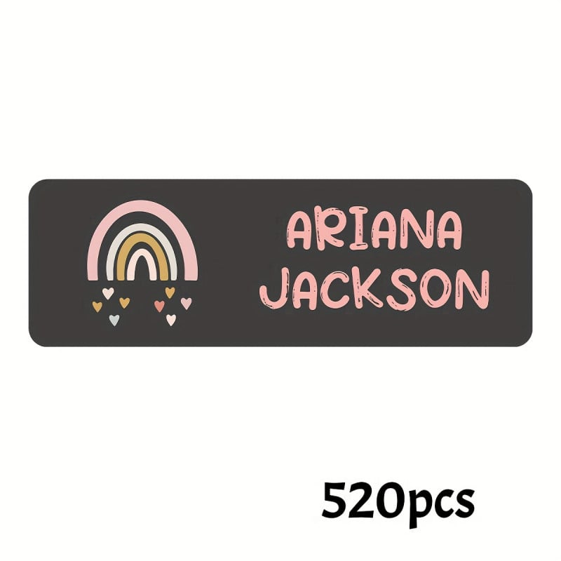 Εξατομικευμένες αδιάβροχες ετικέτες ρούχων για παιδικούς σταθμούς • Υλικό PVC • Κωδικός προϊόντος jd601101272516845 • Διαθέσιμες συσκευασίες: 52/260/520/104 τεμάχια • Συσκευασία δώρου