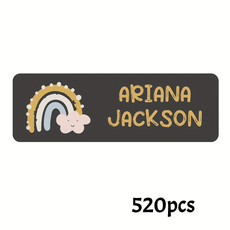 Εξατομικευμένες αδιάβροχες ετικέτες ρούχων για παιδικούς σταθμούς • Υλικό PVC • Κωδικός προϊόντος jd601101272516845 • Διαθέσιμες συσκευασίες: 52/260/520/104 τεμάχια • Συσκευασία δώρου