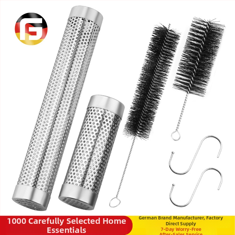 Ανοξείδωτος σωλήνας καπνίσματος για μπάρμπεκιου | Μοντέρνος μινιμαλιστικός σχεδιασμός | Μάρκα GF | Διαθέσιμη προσαρμογή με λογότυπο