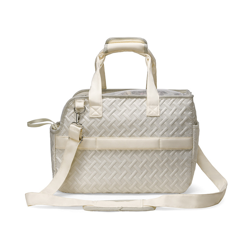 Kaķu un suņu pārvadāšanas soma ar vienu plecu siksnu, audums, režģa raksts, saliekama, ārējai lietošanai, ietilpība līdz 5 kg