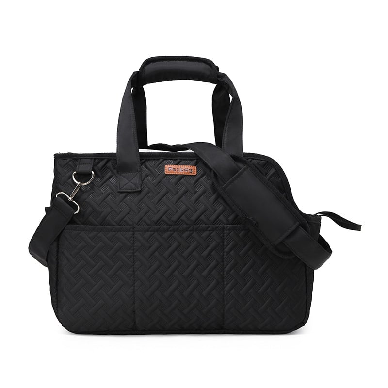 Kaķu un suņu pārvadāšanas soma ar vienu plecu siksnu, audums, režģa raksts, saliekama, ārējai lietošanai, ietilpība līdz 5 kg