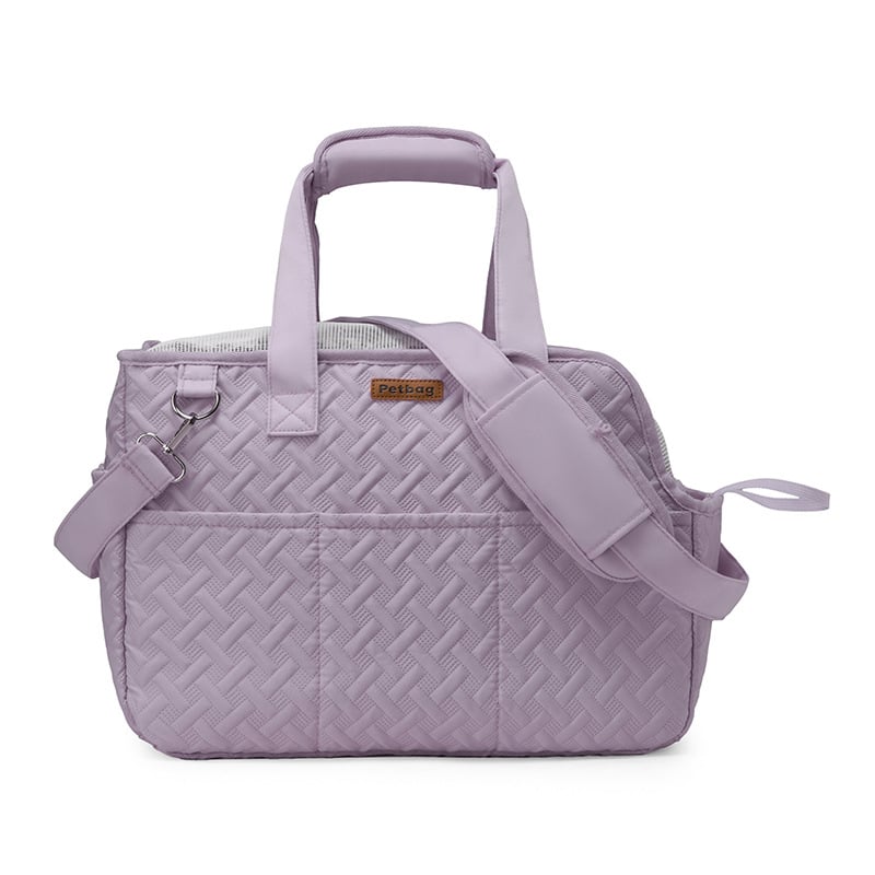 Kaķu un suņu pārvadāšanas soma ar vienu plecu siksnu, audums, režģa raksts, saliekama, ārējai lietošanai, ietilpība līdz 5 kg