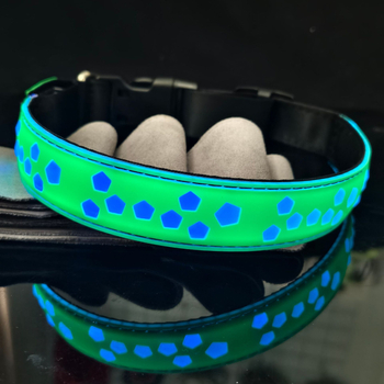 Νάιλον κολάρο για κατοικίδια Ottershimeng με LED φωτισμό RGB και 15 λειτουργίες