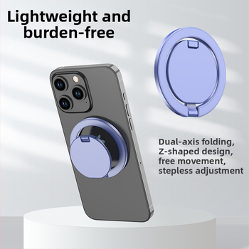 Стойка за телефон тип пръстен, алуминиева сплав, CNC обработка на метал с електроплакиране, персонализираема