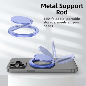 Стойка за телефон тип пръстен, алуминиева сплав, CNC обработка на метал с електроплакиране, персонализираема