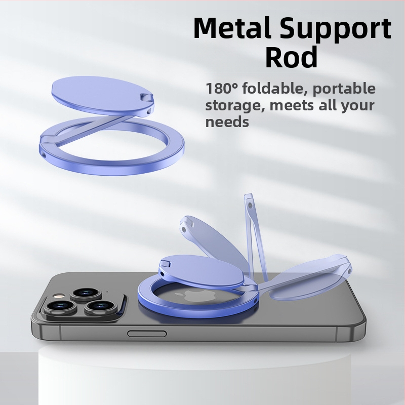 Držiak na telefón s prstenovým kruhom, zliatina, CNC obrábanie kovu s elektroplátovaním, prispôsobiteľný